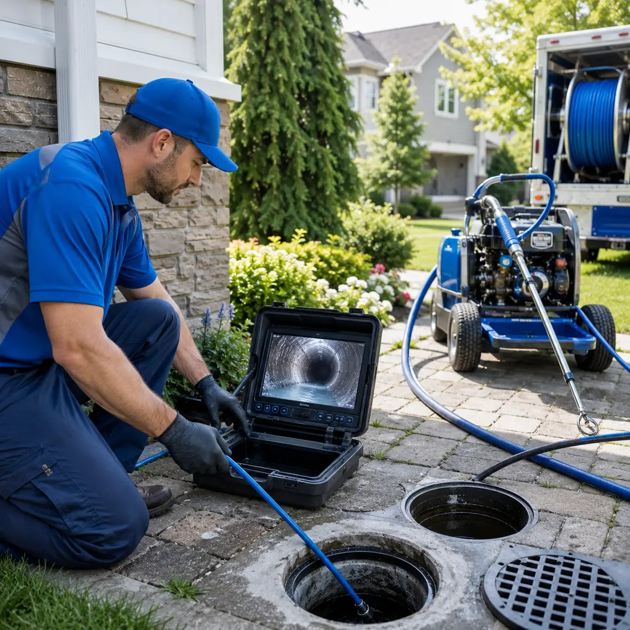 Outdoor drain cleaning professionals serving Roland, AR